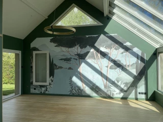 papier peint motif floraux